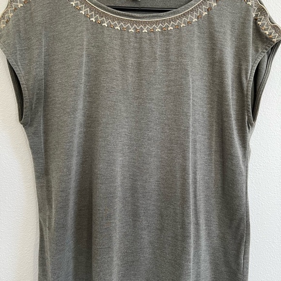 Rose + Olive green top M - Picture 4 of 5